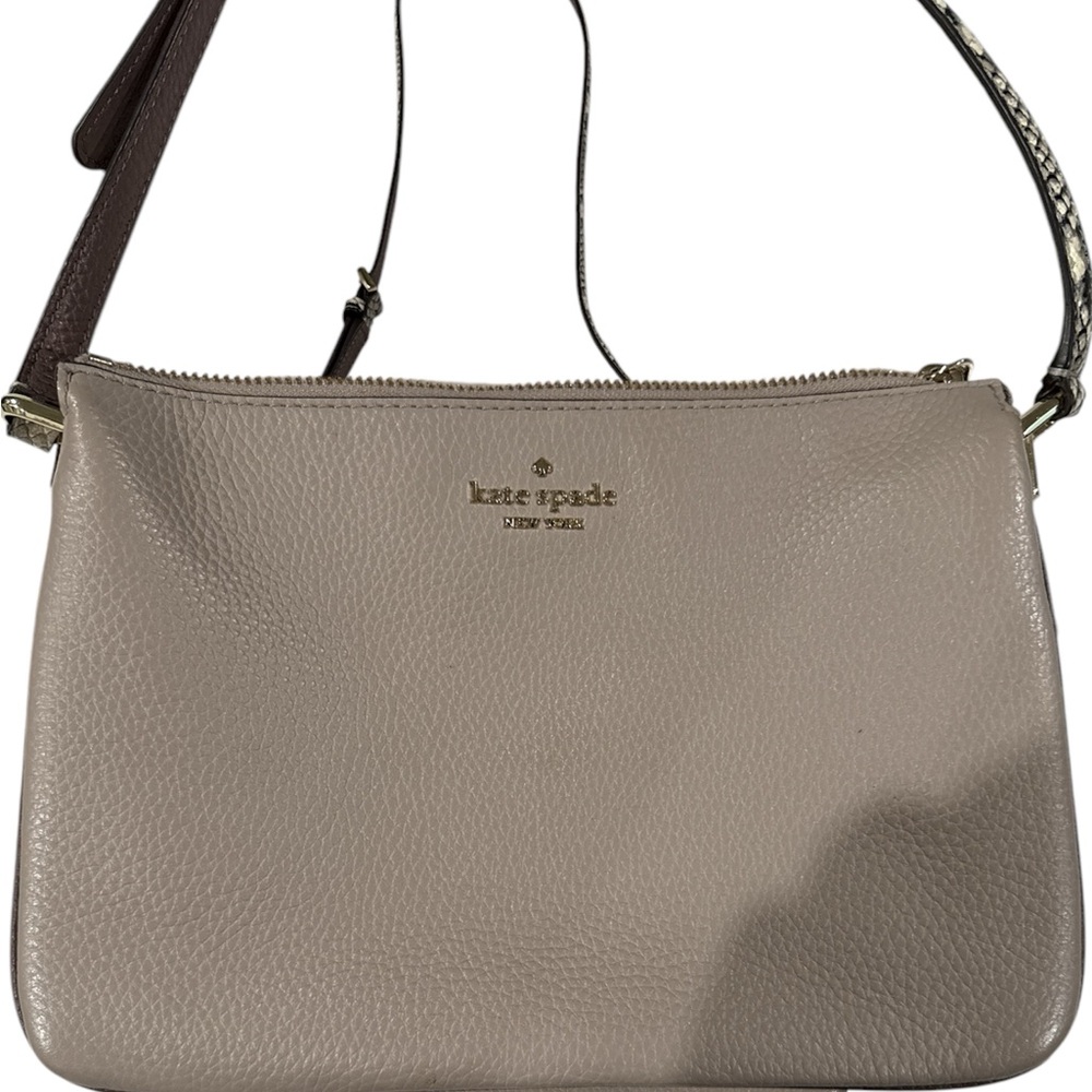 Kate Spade Tan/Snake Crossbody leather  Bag